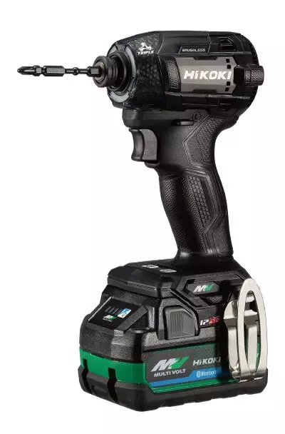 HIKOKI MV(36V) インパクトドライバ (BluetoothバッテリBSL36A18BX×2、充電器UC18YDML、ケース付) WH36DD(2XHBSZ)  ストロングブラック