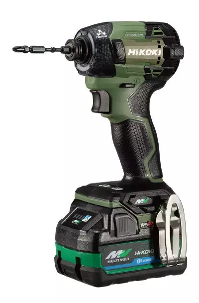 HIKOKI MV(36V) インパクトドライバ (BluetoothバッテリBSL36A18BX×2、充電器UC18YDML、ケース付) WH36DD(2XHGSZ)  フォレストグリーン