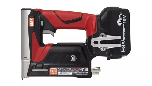 マックス 14.4V/18V 充電式タッカ (電池パック1個(5Ah)・充電器1個・キャリングケース付) TG-Z4-BC/1850A