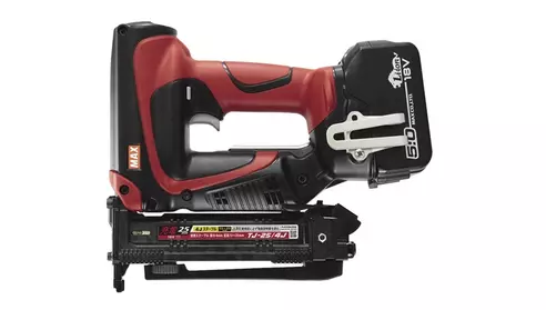 マックス 14.4V/18V 充電式タッカ  (5Ah電池パック1個、充電器1個、キャリングケース付) J線/4mm TJ-25/4J-BC/1850A