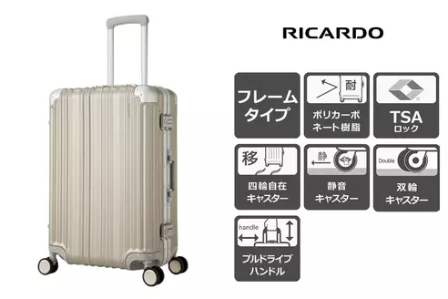 レンタル 【3～5泊サイズ】グレー｜RICARDO スーツケース リカルド