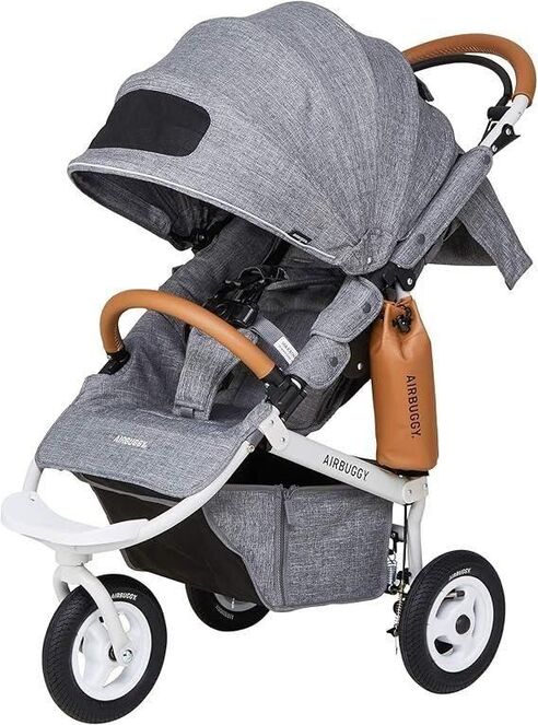【リユース品】ココブレーキEX フロムバース エアバギー (Airbuggy) A型ベビーカー（アースブルー）