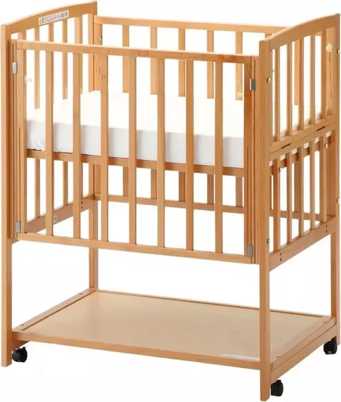 【リユース品】コンパクトベッド ツーオープン ヤマサキ(Yamasaki) ミニサイズ/コンパクトベビーベッド（ナチュラル）