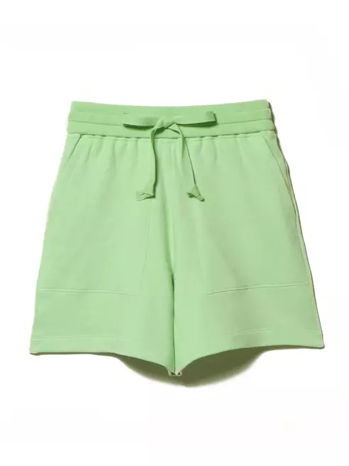 コットンニットショートパンツ ライトグリーン F