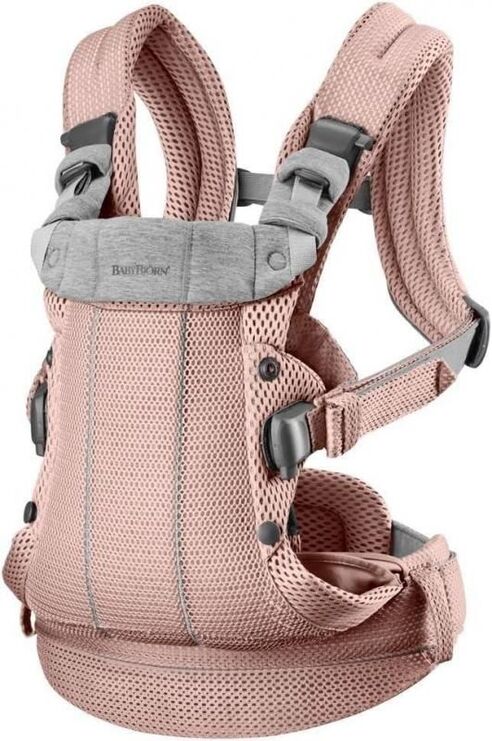 【リユース品】ベビーキャリア ハーモニー (HARMONY) 抱っこ紐・おんぶ紐 ベビービョルン(BabyBjorn)（ウーブンライトグレーメランジ）