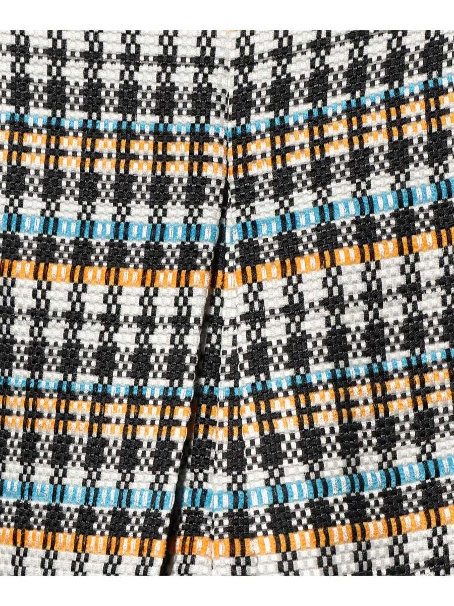 レンタル ジャカードチェックキュロットパンツ チェック系ピンク 36