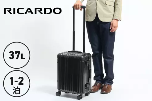 【1～2泊サイズ】ブラック｜RICARDO 機内持ち込み対応スーツケース リカルド Aileron Vault 37L AIV-19-4WB