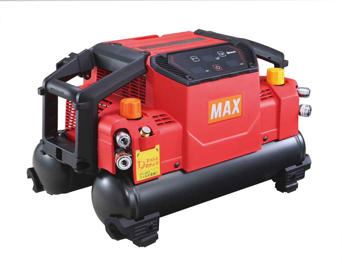 ☆未使用品☆MAX マックス 100V 11L 常圧/高圧 エアコンプレッサー AK-HL1310E2 AK98473 黒/ブラック126711 レンタル マックス 常圧・高圧兼用エアコンプレッサ 11L AK-HL1310E2