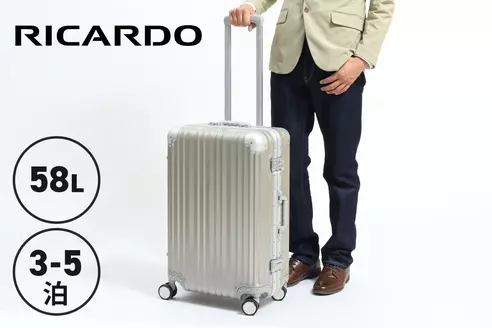【3～5泊サイズ】グレー｜RICARDO スーツケース  リカルド Aileron Vault 24-inch Spinner Suitcase58L AIV-24-4V