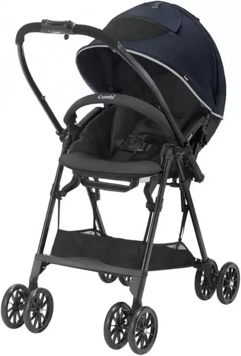 【リユース品】スゴカルエアー エッグショック AM コンビ(Combi) A型ベビーカー（メッシュグレー（GR））