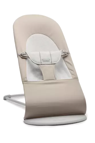 【リユース品】バウンサーバランス ソフトジャージー ベビービョルン(BabyBjorn) バウンサー・ベビーシッター（ダークグレー）