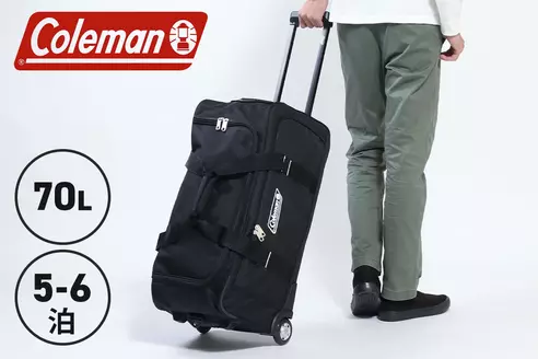 【5～6泊サイズ】ブラック｜Coleman ボストンキャリーケース コールマン 70L 14-11