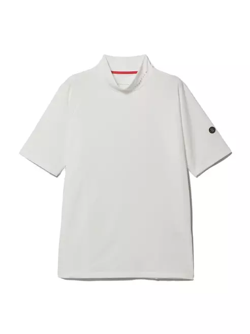 G-ACTION モックネックメッシュTシャツ ホワイト XL