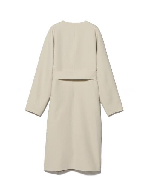 レンタル ダブルフェイスリバーコート アイボリー 38 |ESTNATION