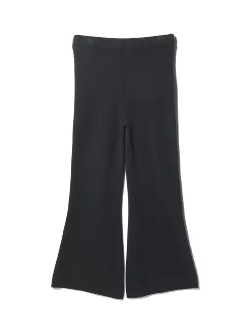 リュクス カシミヤ フレアパンツ チャコールグレー F