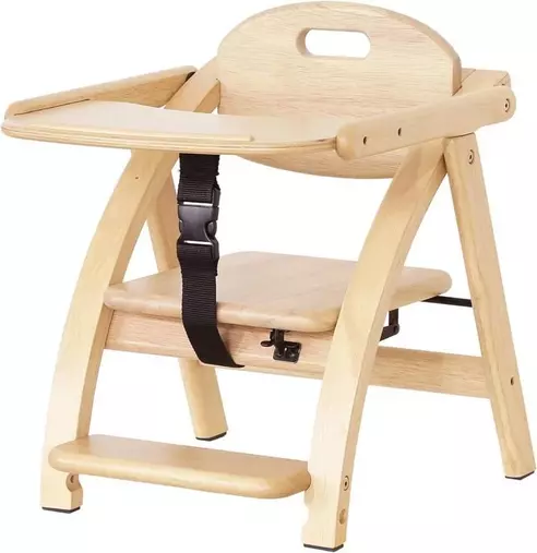 【リユース品】アーチ木製ローチェア３ 大和屋(Yamatoya) ベビーチェア（ナチュラル）