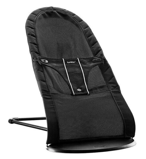 【リユース品】ベビーシッターバランス エアー ベビービョルン(BabyBjorn) バウンサー・ベビーシッター（ブラック）