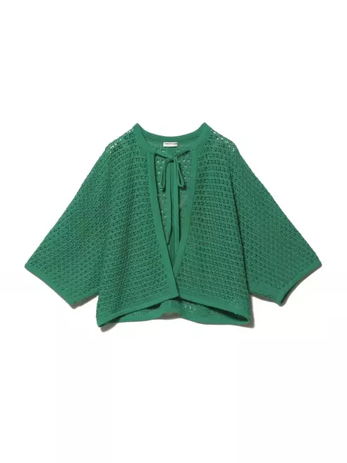 コードニットカーディガン<ESSENCEOFLUXURY> グリーン F