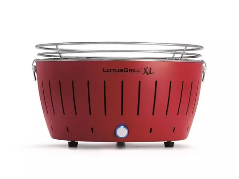 【5~7名向け】ロータスグリル XLサイズ レッド 【煙の出にくいBBQグリル】