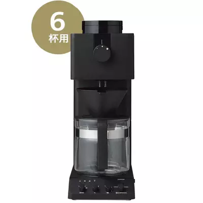 全自動コーヒーメーカー 6杯用 ブラック CM-D465B