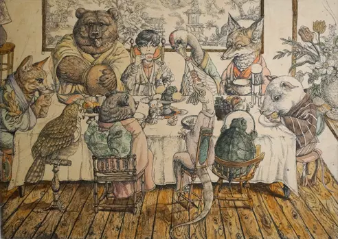 my cup my chair my friends by 大場咲子