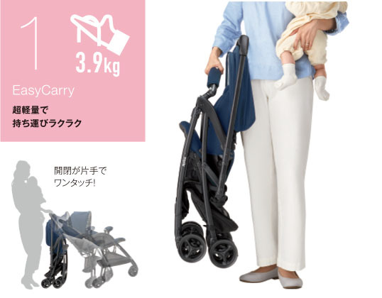 新品/生後1ヶ月から/軽さ重視】Aprica カルーンエアー メッシュ AB  