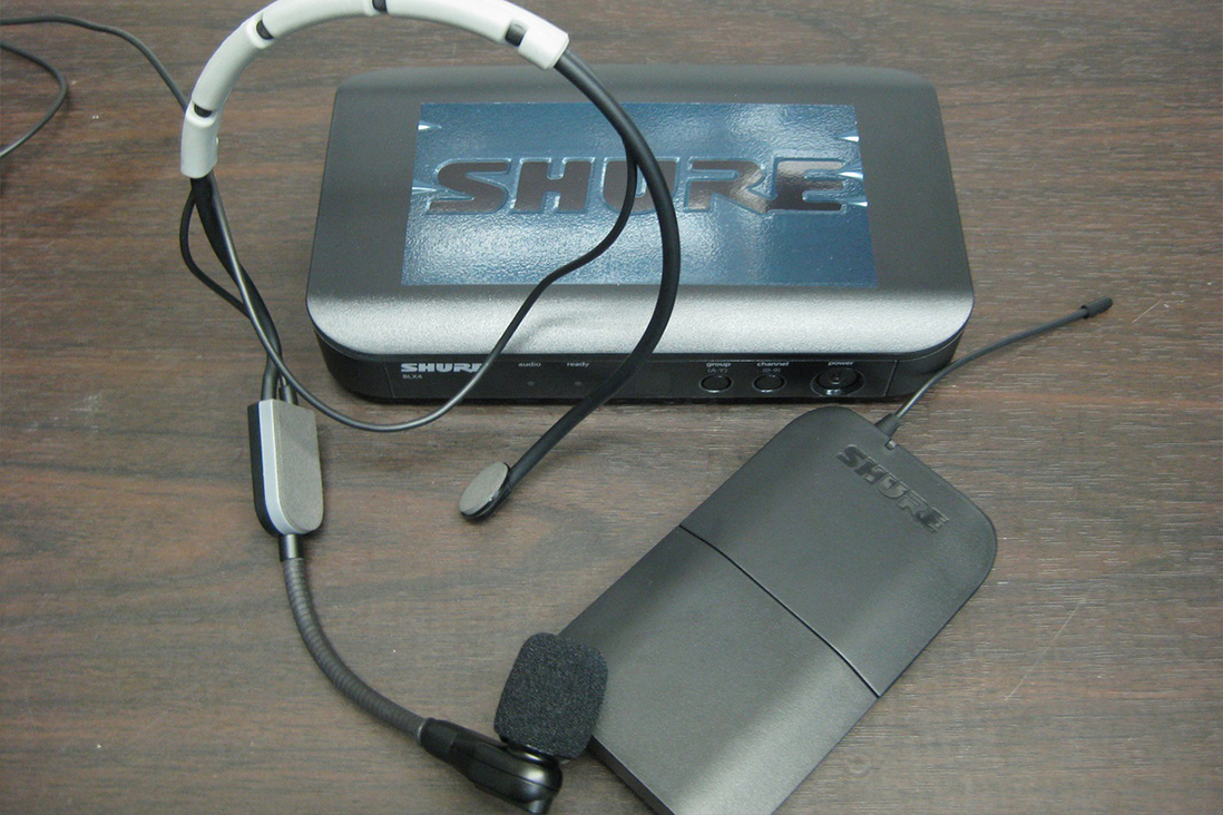 単品機材】ヘッドセットワイヤレスマイク SHURE BLX14J/SM35 レンタル 
