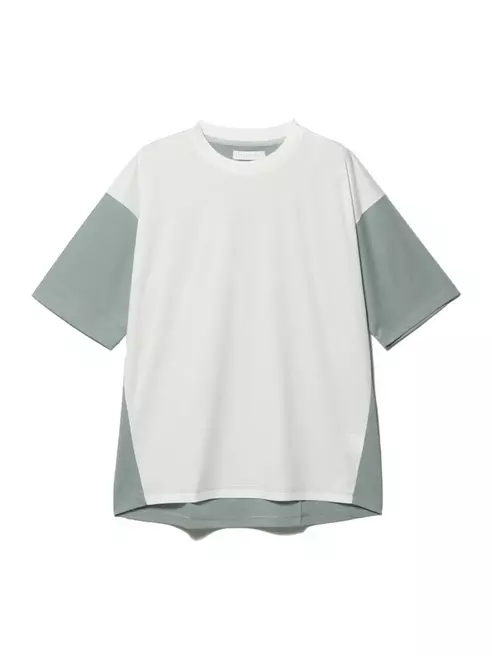 バイカラージャージーTシャツ ホワイト S