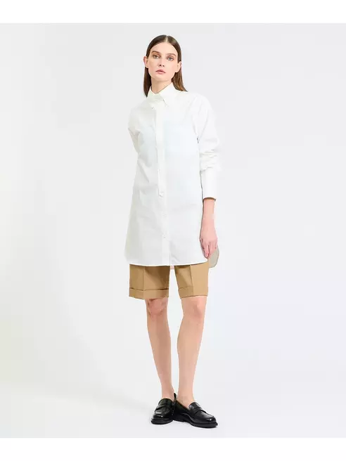 マイクロリップ ロングシャツ
