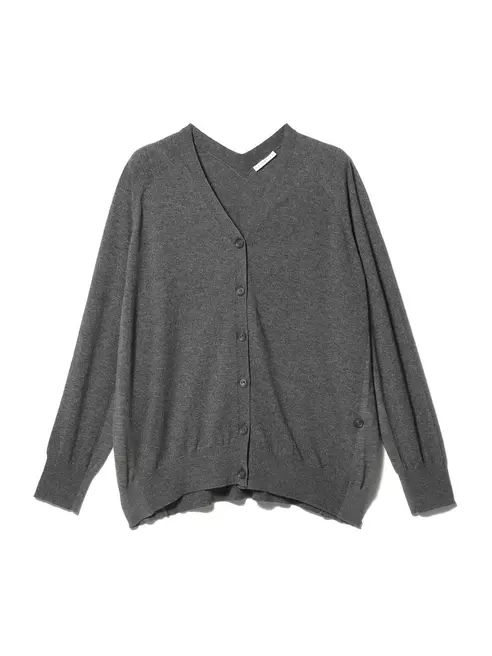 エコカシミヤ マルチWAY カーディガン グレー F
