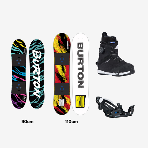 レンタル キッズ スノーボード Bセット（目安: 8〜12歳） |Burton 